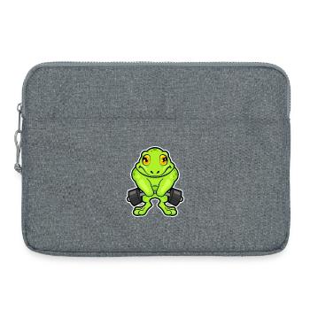 Bodybuilder Grenouille Bodybuilding Barre, Bodybuilding - Sacoche pour ordinateur portable 15 pouces - gris chiné - Devant