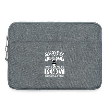 Esel - Laptoptasche 15" - Grau meliert - Vorne
