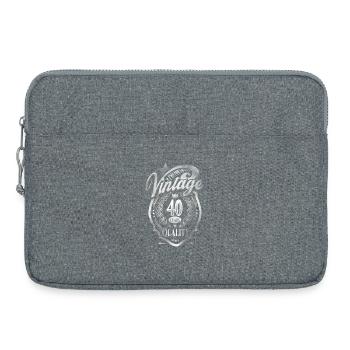 40. Geburtstag - Sacoche pour ordinateur portable 15 pouces - gris chiné - Devant