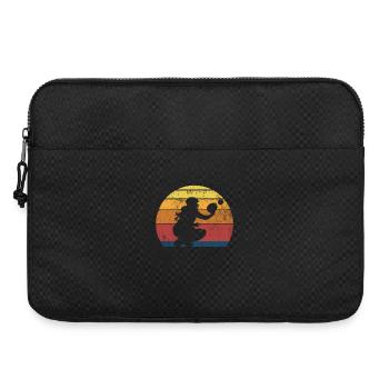 Catcher Softballspieler Vintage - Laptoptasche 15" - Schwarz - Vorne