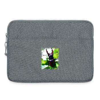 Hirschkäfer - Laptoptasche 15" - Grau meliert - Vorne