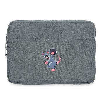 Boule de bowling rat - Sacoche pour ordinateur portable 15 pouces - gris chiné - Devant
