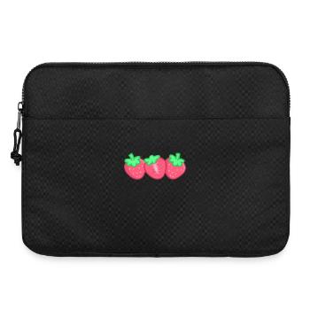 Erdbeeren - Laptoptasche 15" - Schwarz - Vorne