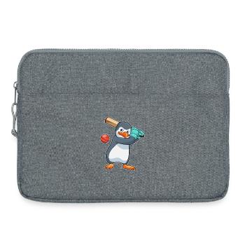 Penguin Cricket Cricket Bat - Laptop bag 15" - heather grey - Front
