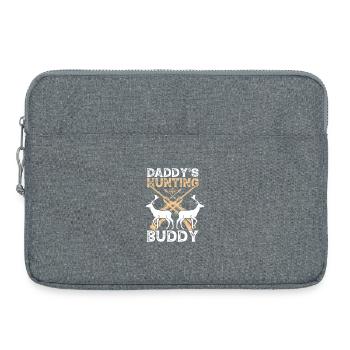 Drôle de citation de chasse Papas Copain de chasse - Sacoche pour ordinateur portable 15 pouces - gris chiné - Devant