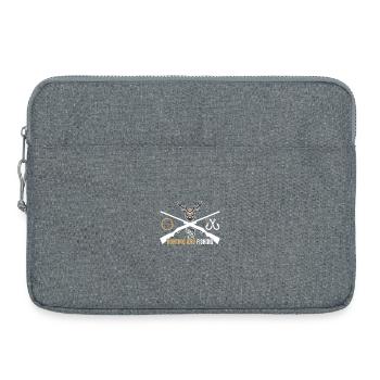Drôle de citation de chasse Chasse et pêche - Sacoche pour ordinateur portable 15 pouces - gris chiné - Devant