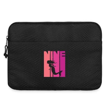 Mermaid 9 years children 9th birthday - Laptop bag 15" - black - Front