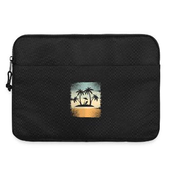 Petite île aux palmiers - Sacoche pour ordinateur portable 15 pouces - noir - Devant