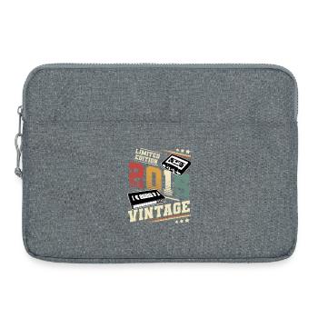 2015 Geburtsjahr Baujahr Geburtstag vintage - Laptoptasche 15" - Grau meliert - Vorne