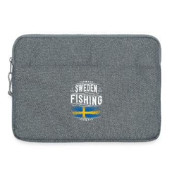 Suède Pêche Pêcheur Pêcheur - Sacoche pour ordinateur portable 15 pouces - gris chiné - Devant