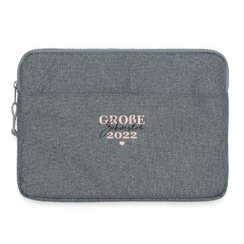 Große Schwester 2022 - Laptoptasche 15" - Grau meliert - Vorne