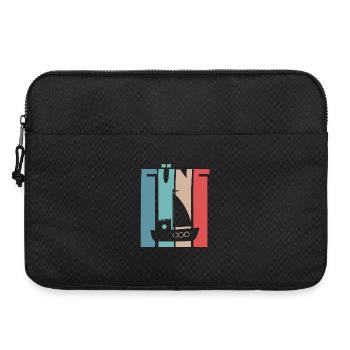 5 Jahre Kindergeburtstag Boot Schiff Segelschiff - Laptoptasche 15" - Schwarz - Vorne