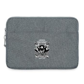 Nordmann nordische Mythologie - Ein Wolf Odins - Laptoptasche 15" - Grau meliert - Vorne