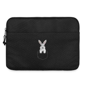 Rabbit Easter Flowers Rabbit Dad - Laptop bag 15" - black - Front