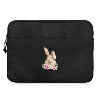 Lapin Lapin Floppy Oreille Lapin de Pâques Lapin Maman - Sacoche pour ordinateur portable 15 pouces - noir - Devant