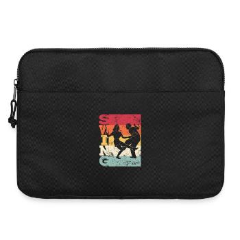 Boogie Woogie Swing Tanzen Retro Farben Vintage - Laptoptasche 15" - Schwarz - Vorne