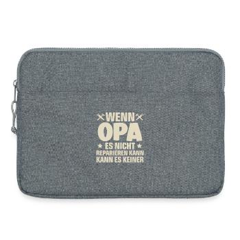 Opa - Laptoptasche 15" - Grau meliert - Vorne