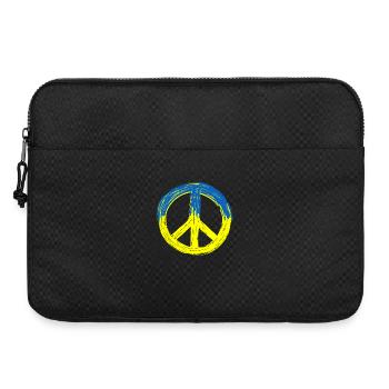 Paix pour l’Ukraine - Sacoche pour ordinateur portable 15 pouces - noir - Devant