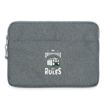 Greenhouse Rules Gardening Gardener - Laptop bag 15" - heather grey - Front