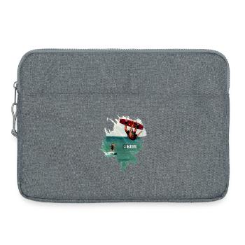 Kite Boarding | Kiten | Kite Surfing - Laptoptasche 15" - Grau meliert - Vorne