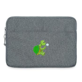 Turtle Soap Bubbles - Laptop bag 15" - heather grey - Front