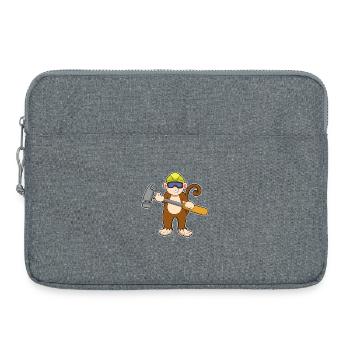 Monkey Craftsman Hammer Craft - Laptop bag 15" - heather grey - Front