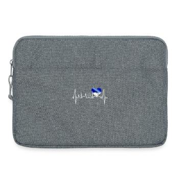 Gelsenkirchen Skyline Heartbeat Fan Amour du cœur - Sacoche pour ordinateur portable 15 pouces - gris chiné - Devant