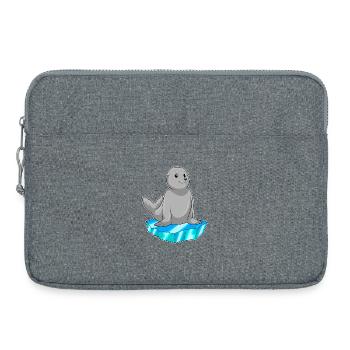 Seehund Eisscholle - Laptoptasche 15" - Grau meliert - Vorne