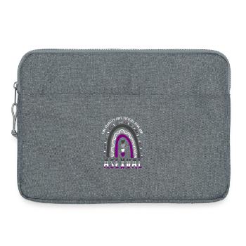 Asexual Pride Ace Pride Boho Rainbow - Laptop bag 15" - heather grey - Front