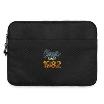 1982 Année de naissance Anniversaire Année de construction Millésime - Sacoche pour ordinateur portable 15 pouces - noir - Devant