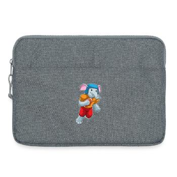 Elephant American Football Sport - Laptop bag 15" - heather grey - Front