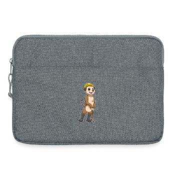 Les suricates comme mineurs avec des pioches - Sacoche pour ordinateur portable 15 pouces - gris chiné - Devant