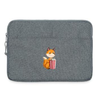Fox Popcorn - Laptop bag 15" - heather grey - Front