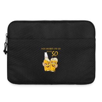 Mein Nachbar und ich, Bier Gartenparty Grillen - Laptoptasche 15" - Schwarz - Vorne