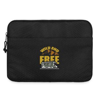 Wild und Frei Wohnmobil Abenteuer - Laptoptasche 15" - Schwarz - Vorne