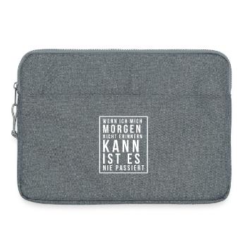 Junggesellenabschied Saufspruch Malle Party - Laptoptasche 15" - Grau meliert - Vorne