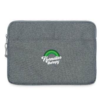 Regenbogen Mental Health Therapy - Laptoptasche 15" - Grau meliert - Vorne