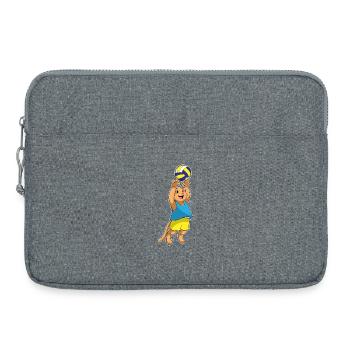Joueuse de volley-ball félaire Volley-ball - Sacoche pour ordinateur portable 15 pouces - gris chiné - Devant