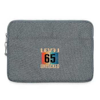 Birthday Happy Birthday Level Unlocked 65 years - Laptop bag 15" - heather grey - Front