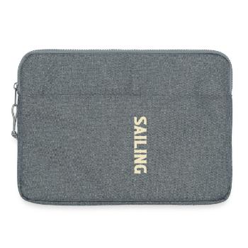 Voilier Marin Voilier - Sacoche pour ordinateur portable 15 pouces - gris chiné - Devant
