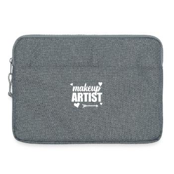 Make Up Artist Beautician - Laptop bag 15" - heather grey - Front