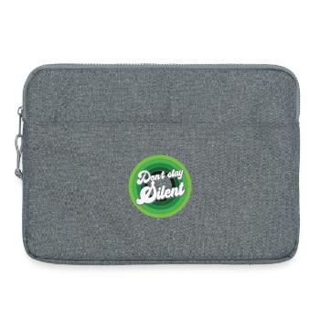 Ne restez pas silencieux Santé mentale verte - Sacoche pour ordinateur portable 15 pouces - gris chiné - Devant