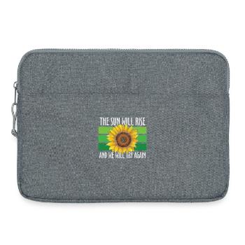Le soleil se lèvera et nous essaierons à nouveau - Sacoche pour ordinateur portable 15 pouces - gris chiné - Devant