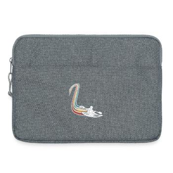Kajak Kajakfahrer Kajaker Retro Vintage - Laptoptasche 15" - Grau meliert - Vorne