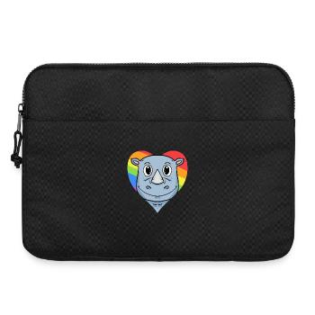 Rhino Lgbt Rainbow Colors - Laptop bag 15" - black - Front