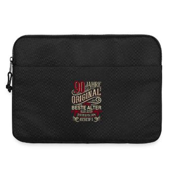 90. Geburtstag Vintage Retro - Laptoptasche 15" - Schwarz - Vorne