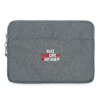 Köln Karneval Make Fastelovend Not War Love Kölsch - Laptoptasche 15" - Grau meliert - Vorne
