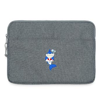Cartes de poker Shark Poker - Sacoche pour ordinateur portable 15 pouces - gris chiné - Devant