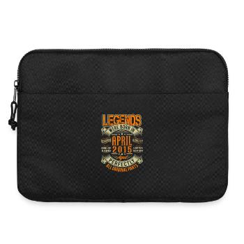 2015 April Geburtstag Legende - Laptoptasche 15" - Schwarz - Vorne