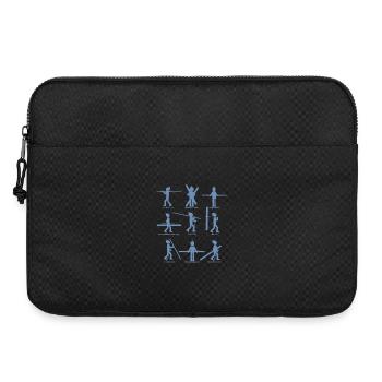 9 Typen der Skifahrer - Laptoptasche 15" - Schwarz - Vorne